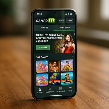 CampoBet - Mobile Gaming Experience - Responsive Design